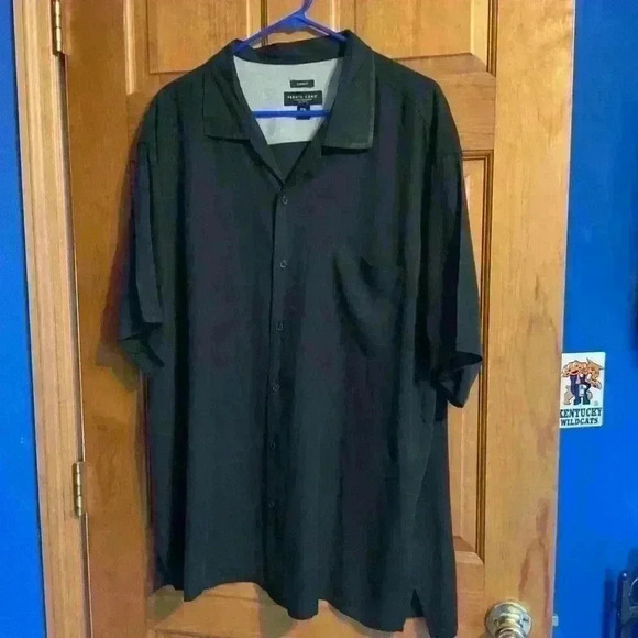 Pronto Uomo 100% silk men’s short sleeve button down shirt. XXL - Picture 1 of 7